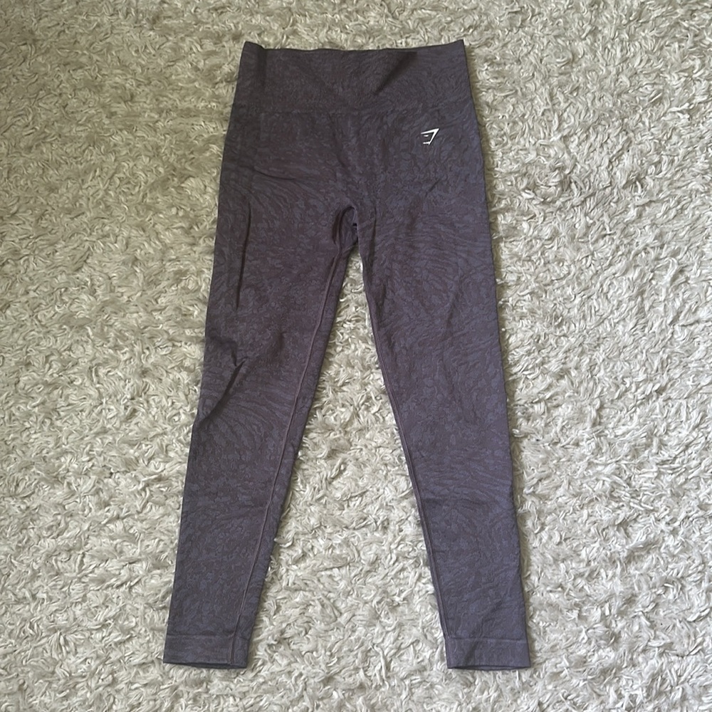 Gymshark Gray/Mauve Animal Print Leggings